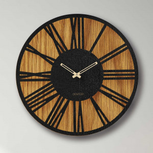 Wall wooden clock roman...