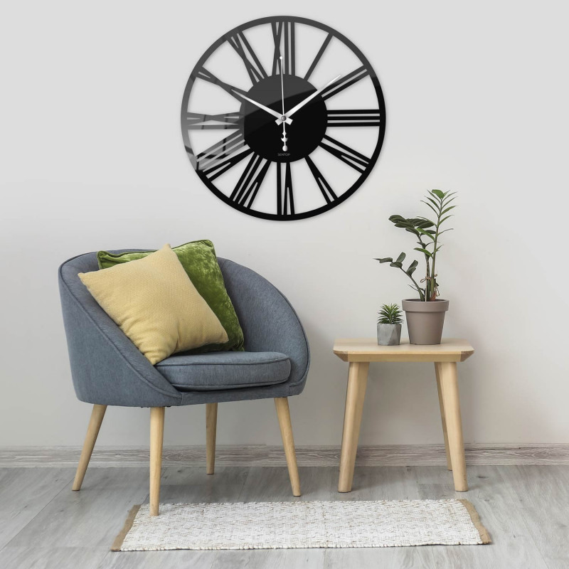 Nástenné hodiny z plexiskla