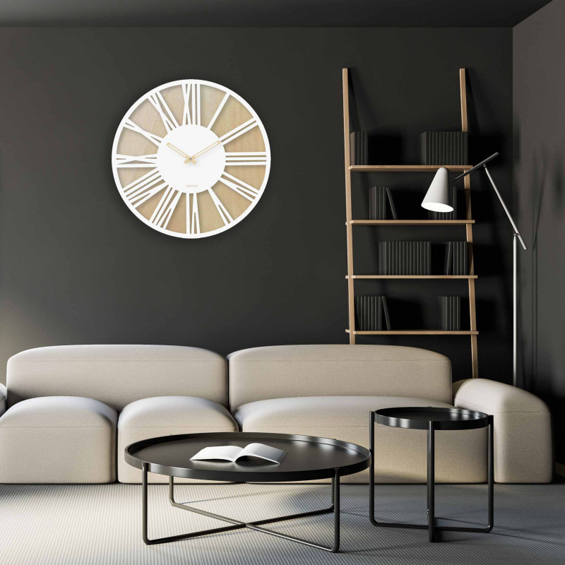 Nástenné drevené hodiny rímske číslice - Sentop...