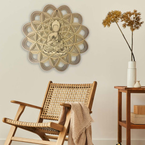 3D obraz na stenu - Sentop | Mandala Buddha | 90 x 90 cm... 2