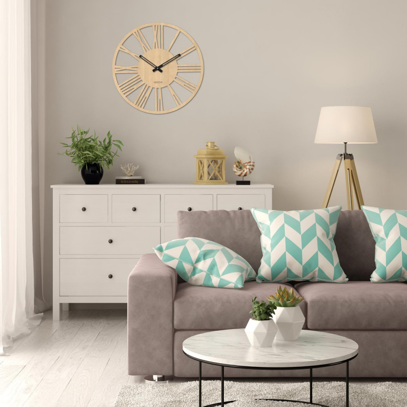 Moderné drevené nástenné hodiny rímske - 30 až...