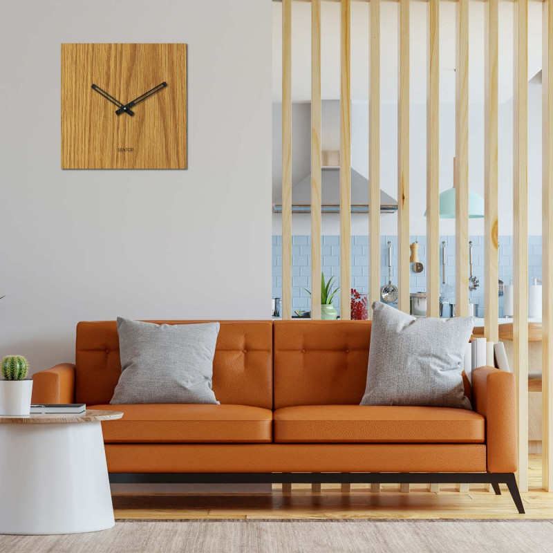 Minimalistické hodiny na stenu - Sentop štvorec...