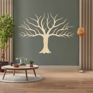 Large wooden wall painting decoration of plywood autumn...