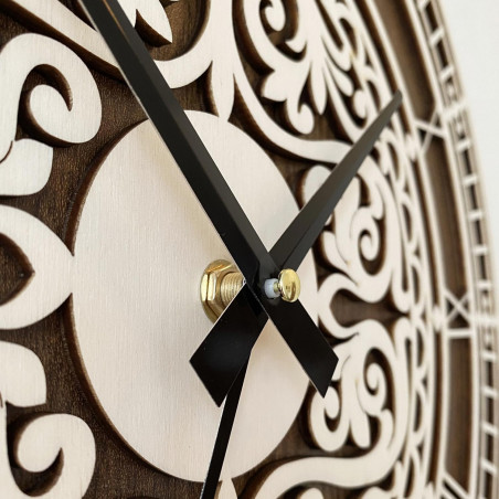Elegantné drevené hodiny na stenu - Sentop | PR0463 | dvojvrstvové