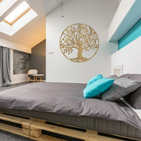 Elegantný Strom života z dreva, ideálny doplnok obývačky