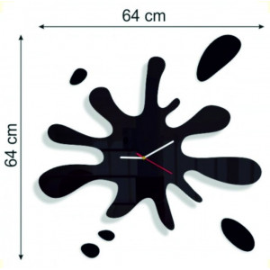 Rozmer hodín na stenu X-momo. Desingové nástenné hodiny z PMMA 2