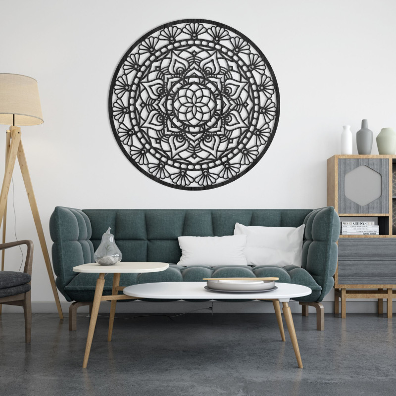 Drevená mandala na stenu Design