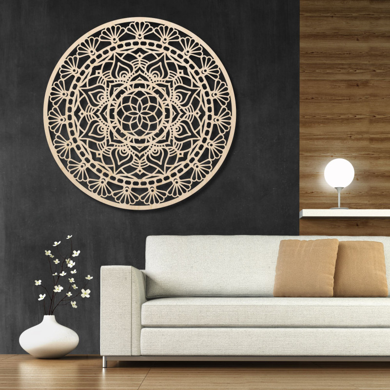 Drevená mandala na stenu - Aura Design