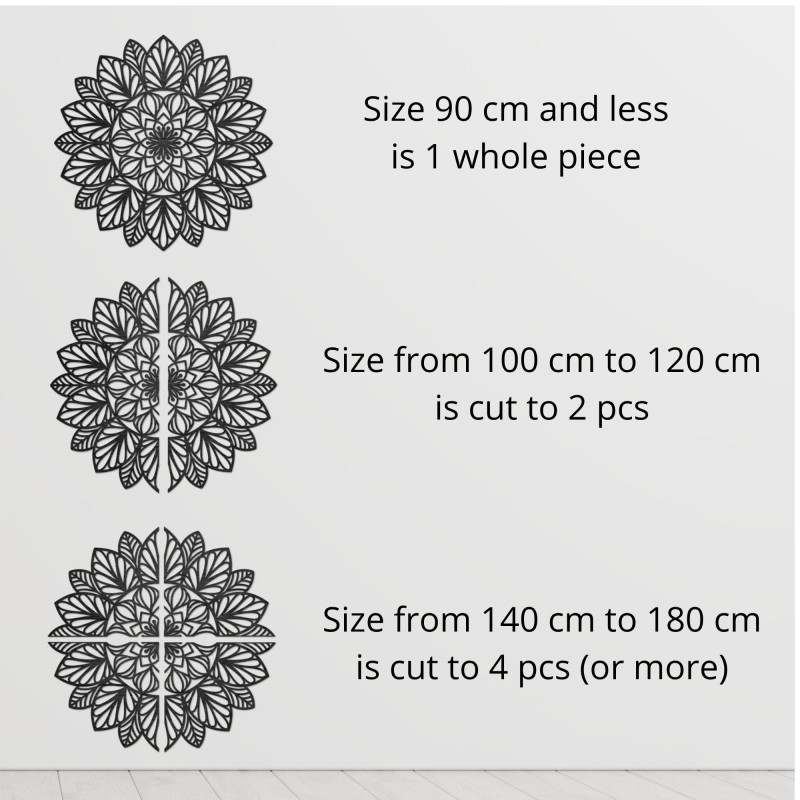 Drevená mandala na stenu, drevená dekorácia