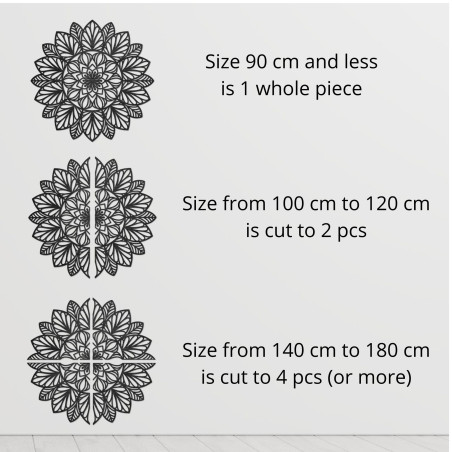 Drevená mandala na stenu, drevená dekorácia
