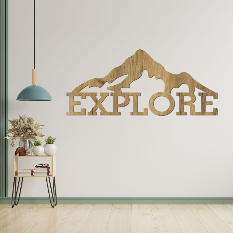 Vyrezávaný obraz z dreva hory - JAMMONY