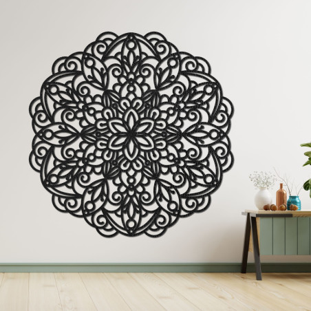 Drevená mandala na stenu – symbol harmónie a rovnováhy