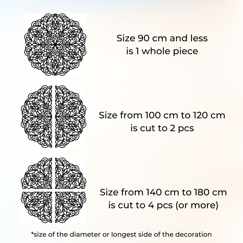 Drevená mandala na stenu: geometrická kvetinová dekorácia