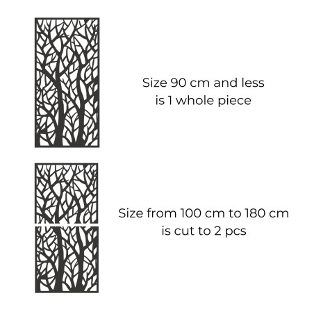 Dekoratívny panel obraz lesné siluety - LÝDIO