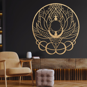 Vyrezávaný obraz na stenu kvet slnka - FLOS 2