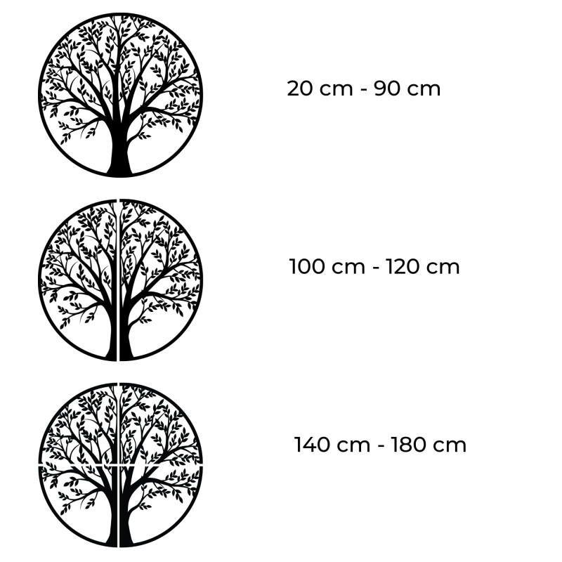 Detailný Drevený Strom Života na Stenu -...