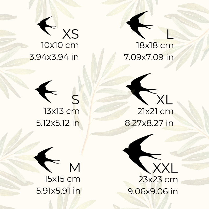 Dekorácia na stenu – lastovičky, drevené...