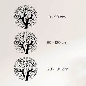 Drevený obraz na stenu strom v kruhu - ZITNAK 2