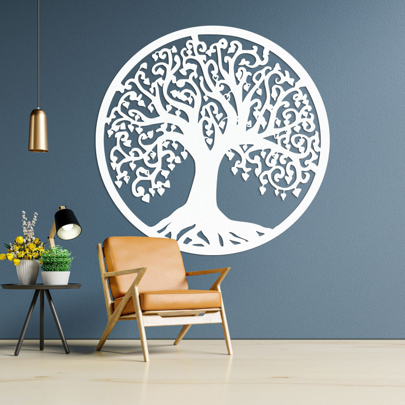 Vyrezávaný drevený obraz na stenu strom života...