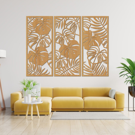 Tropické listy monstera a papraď - LIBOGA