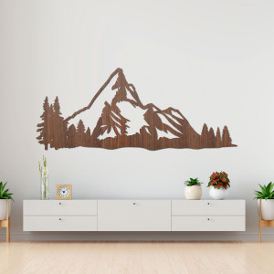 Vyrezávaná drevená dekorácia horská príroda - MONTANA 2