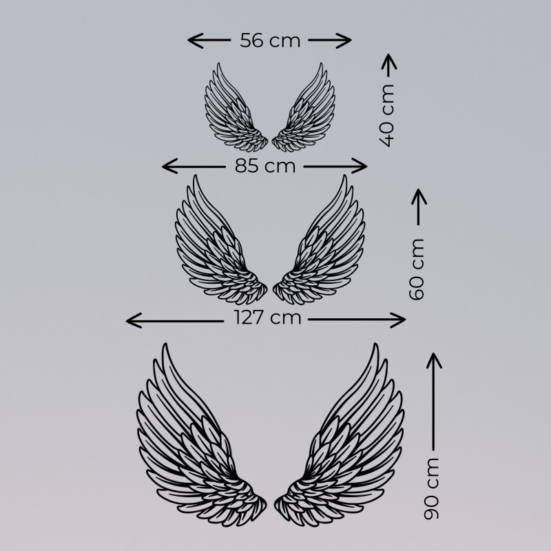 Táto drevená dekorácia na stenu v podobe anjelských krídel symbolizuje slobodu, ochranu a ľahkosť.