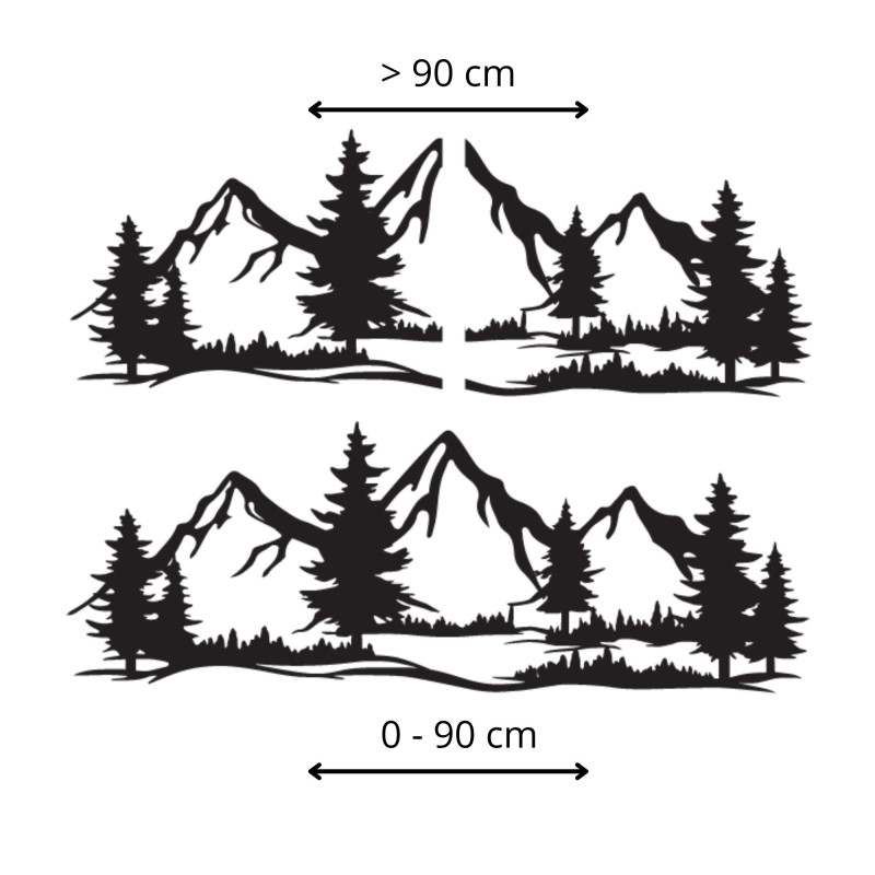 Drevený obraz na stenu s motívom hôr a lesov vnesie do vášho domova atmosféru divokej prírody.
