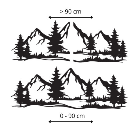 Drevený obraz na stenu s motívom hôr a lesov vnesie do vášho domova atmosféru divokej prírody.