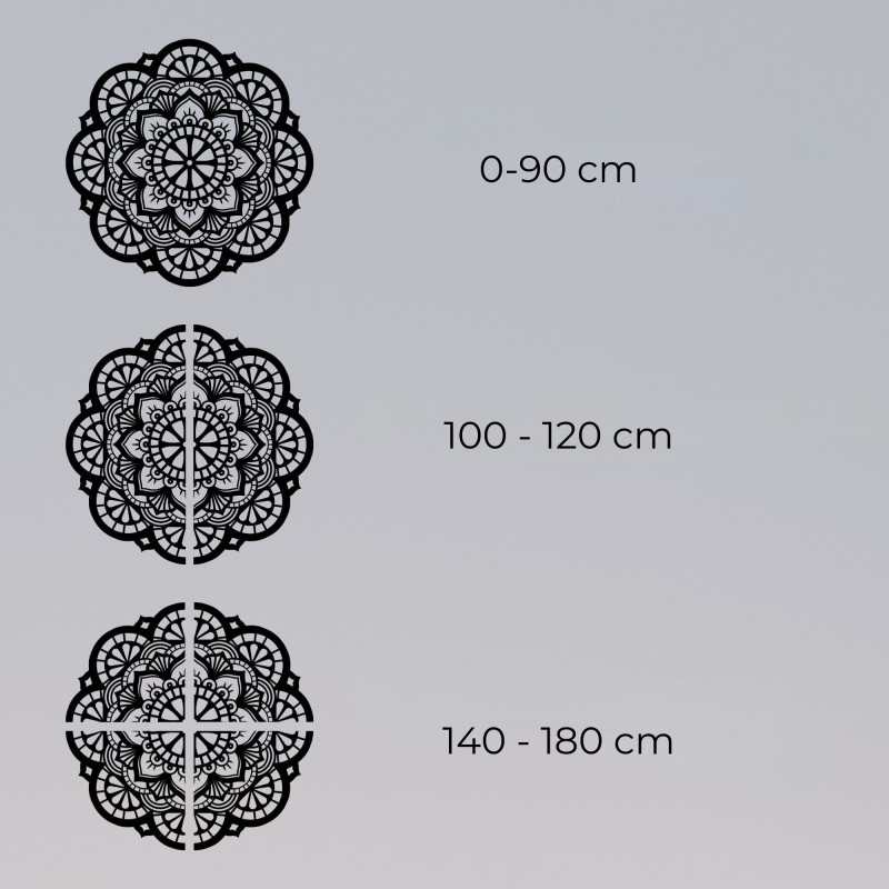 Drevená dekorácia na stenu mandala svetla - LUMINA
