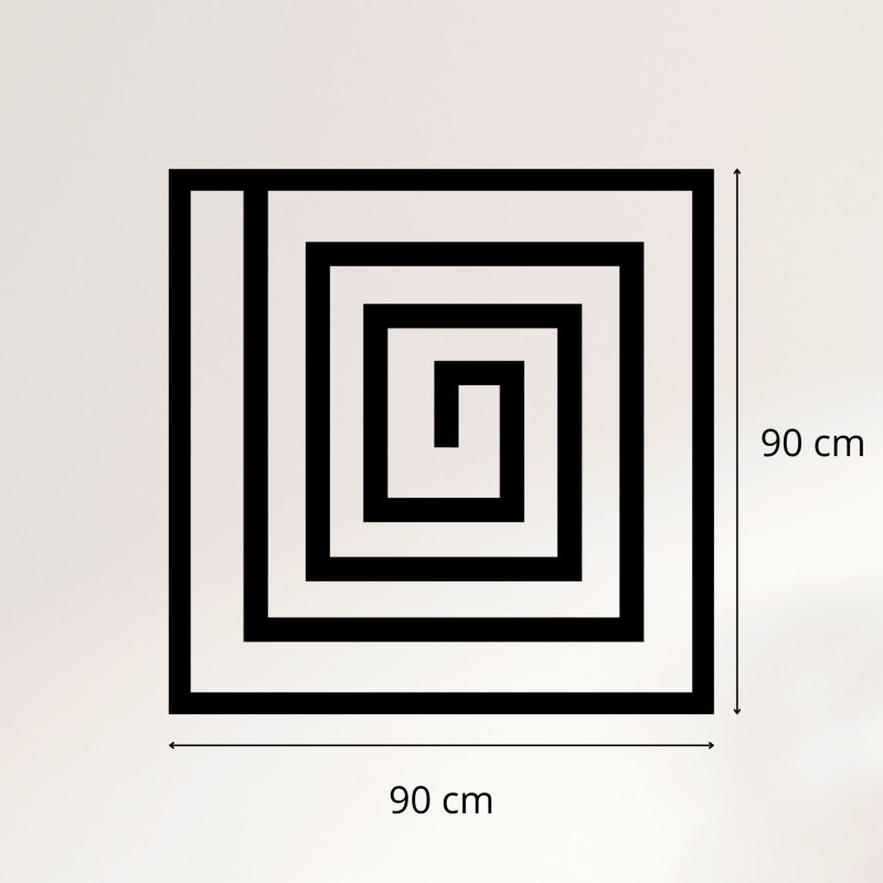 Drevená dekorácia špirála - SQUARIL