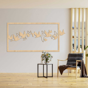 Moderný obraz na stenu vtáky aj biele - RODDO 2