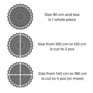 Drevená mandala na stenu 2