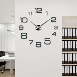 3D Nalepovacie hodiny na stenu DIY 2