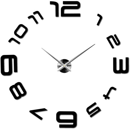 Minimalistické nástenné hodiny s prehľadným usporiadaním číslic a hladkým dizajnom.