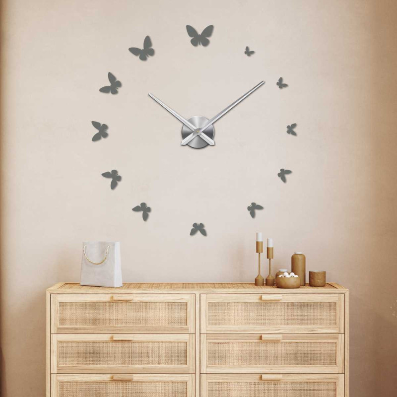 Dekoračné hodiny motýľ s jemným dizajnom - JASON