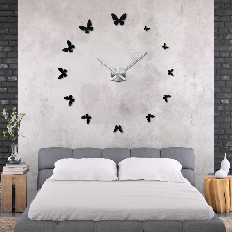 Dekoračné hodiny motýľ s jemným dizajnom - JASON