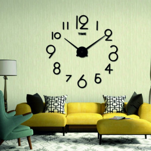 Sentop - Moderné nástenné hodiny farba čierna ALENKA S042