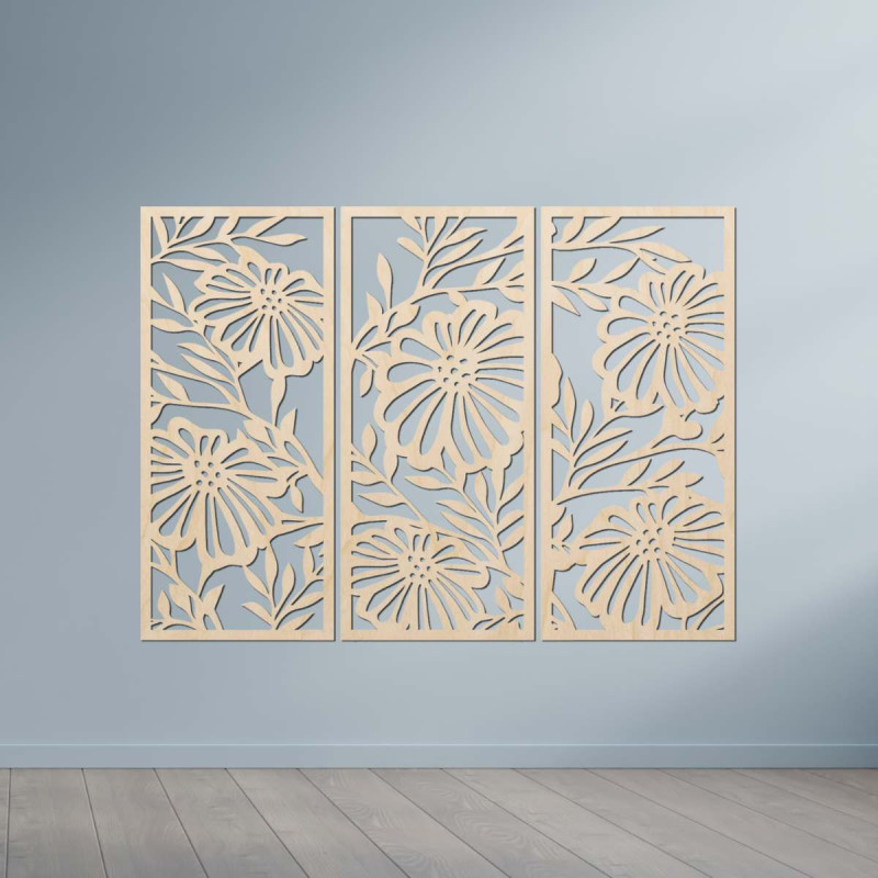 Drevený ornament – elegantná stena do interiéru