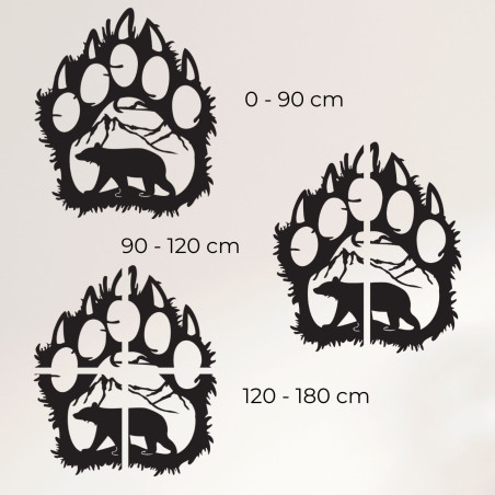 Obraz laba medveďa s horskou scenériou - SOPORTA