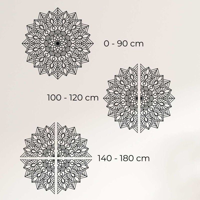 Štýlová drevená mandala pre moderný interiér