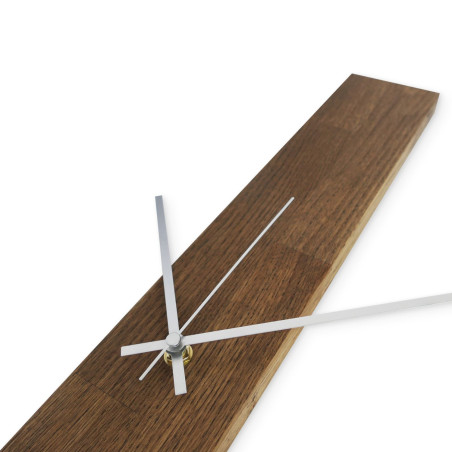 Elegantné drevené nástenné hodiny čierny dizajn -TERRA