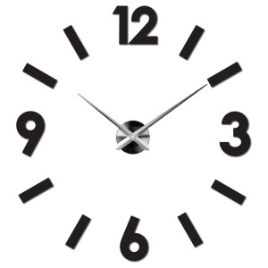 Nalepovacie hodiny na stenu DIY z plexiskla, moderná dekorácia do obývačky aj kancelárie