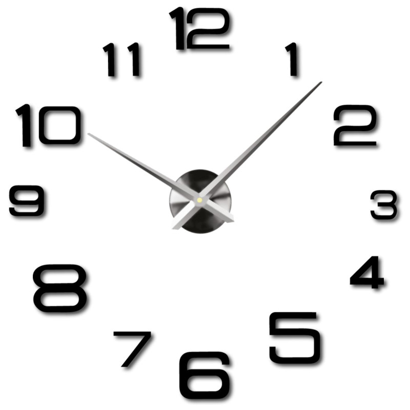 3D Nalepovacie hodiny na stenu DIY