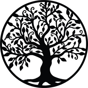 Dekorácia na stenu strom života drevený obraz z preglejky RODINA 2