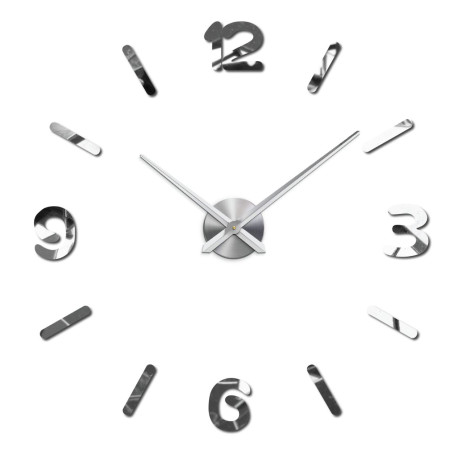 Modenrné Nástenné hodiny zrkadlové velké DIY