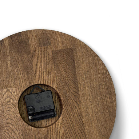 Ručne vyrobené nástenné hodiny zo solidného dubu -  MAHKO