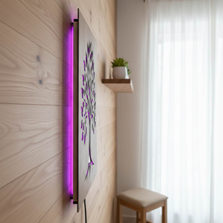 Podsvietený drevený obraz „Strom života“  LED nástenná dekorácia