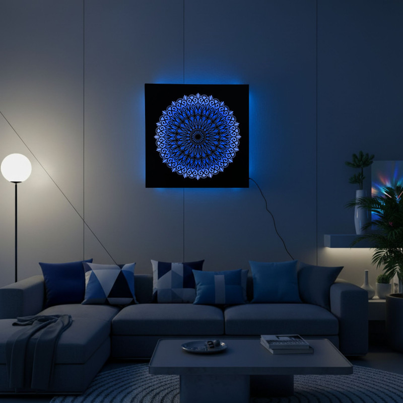 drevený obraz Mandala – svetelný obraz | SENTOP