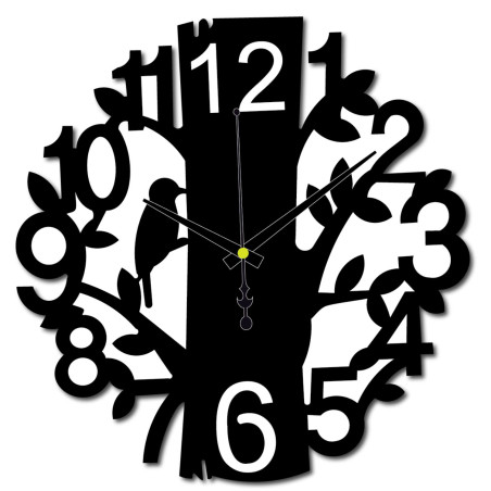 Moderné drevené hodiny do obývačky