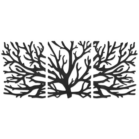 Dizajnový drevený obraz Strom života ako dominanta obývačky